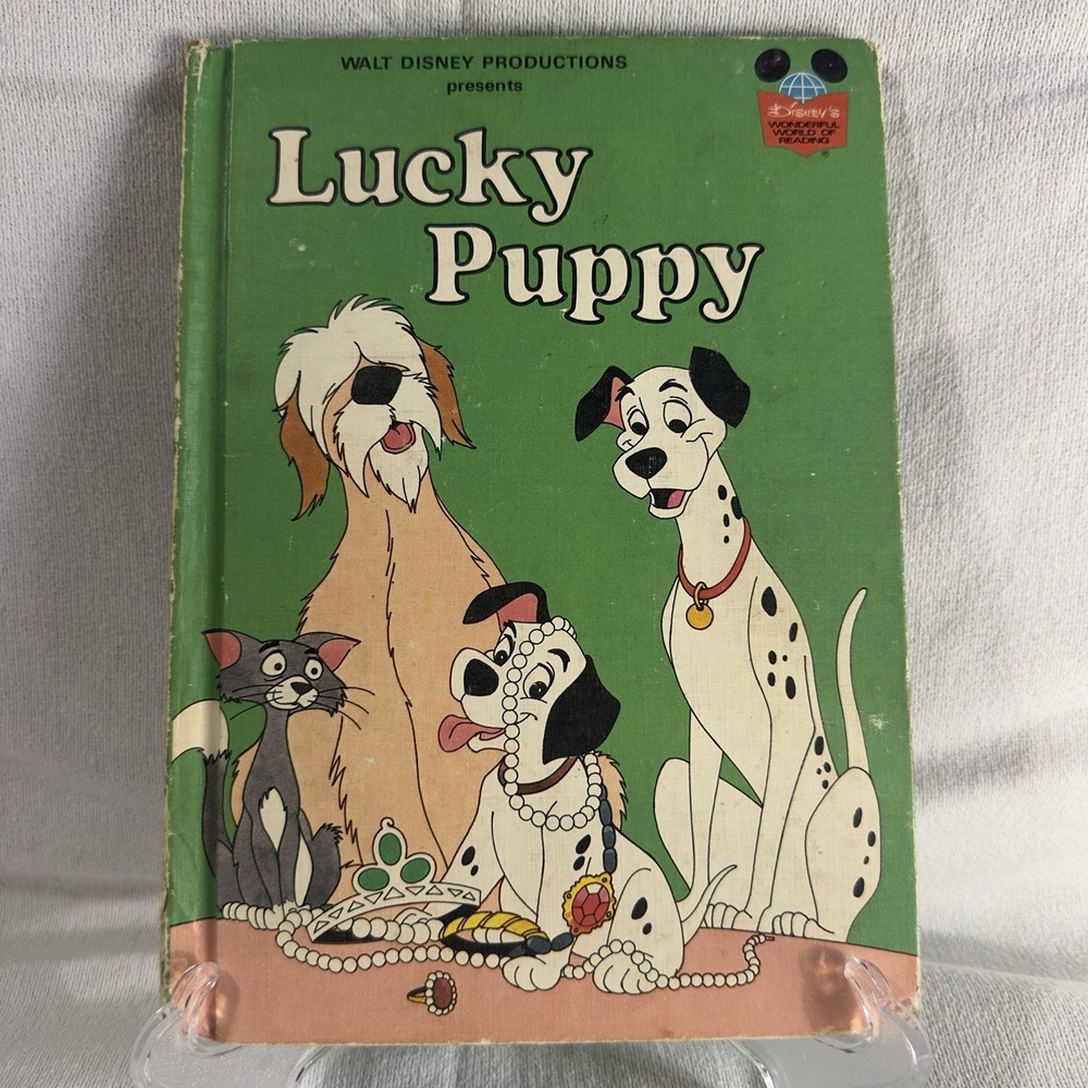 Lucky Pup Book 101 Dalmatians First American Edition 1978 Walt Disney Hardcover